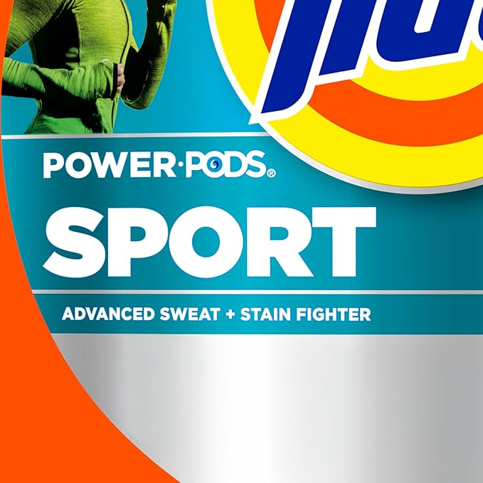 Tide Power Pods Sport Laundry Detergent Pacs, 32 Count, Advanced Sweat + Stain Fighter