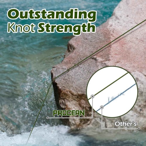 Procean 100% PE 4 & 8 Strands Braided Fishing Line, 6-300 LB Sensitive Braided Lines, Super Performance and Cost-Effective (Black, 300LB(136Kg) 1.0mm-1093Yds(8Strands))