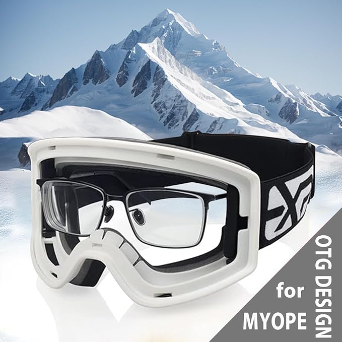 EXP VISION Ski/Snowboard Goggles Parent-child Snow Goggles Over Glasses for Men, Women Youth Kids