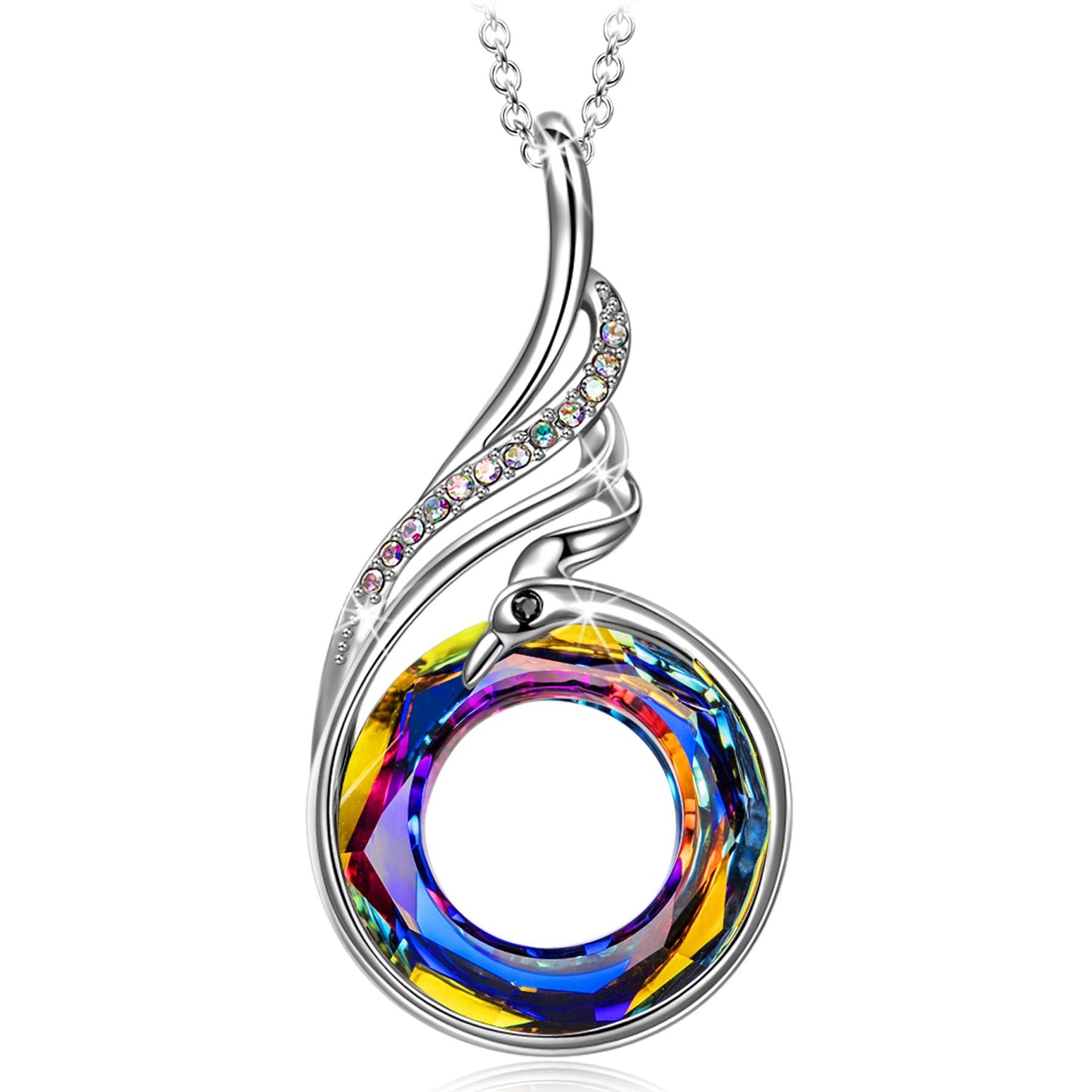 Kate Lynn Phoenix Necklaces for Women, Birthday Gifts for Women Christmas Gifts Mothers Day Gifts for Mom, Crystal Necklace Jewe