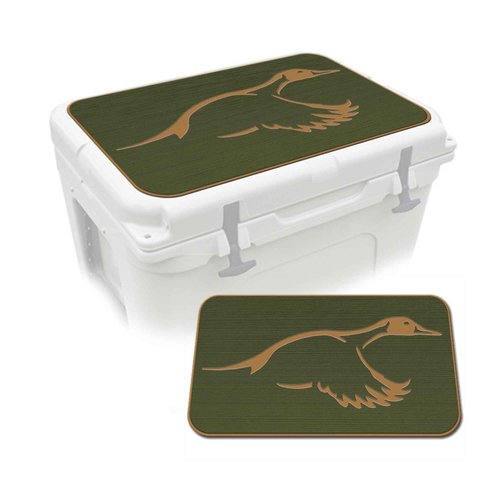 USATuff SeaDek EVA Mat Cooler Pad fits YETI 35 Tundra | Peel & Stick Application | Non Slip Comfort Accessories - Duck Solo Hunting Outdoorsman (OliveGreen-Mocha)