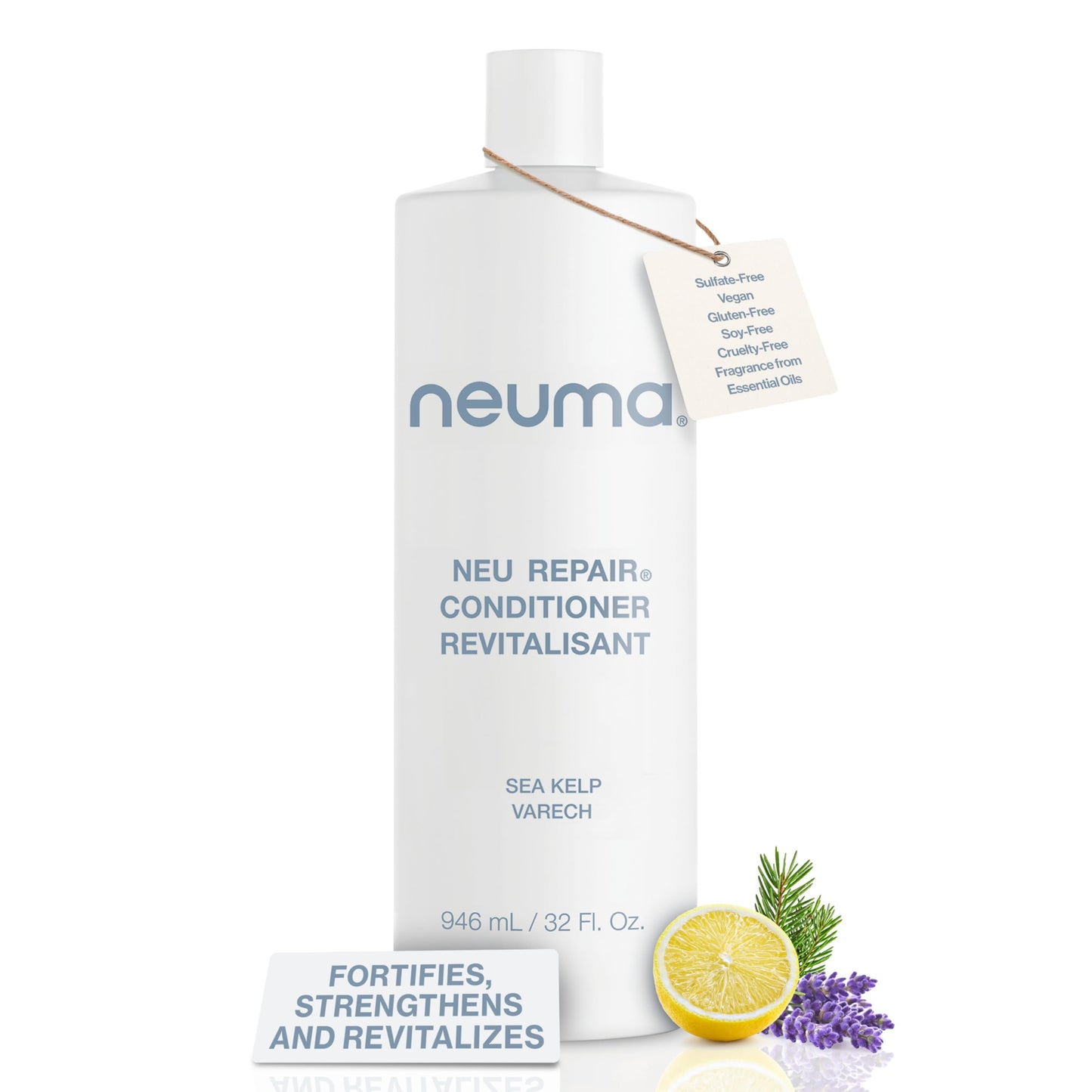 Neuma Neu Repair Conditioner 32 Fl. Oz. Sulfate Free Paraben Free Repairing Conditioner - Fortifies, Revitalizes, Strengthens, N