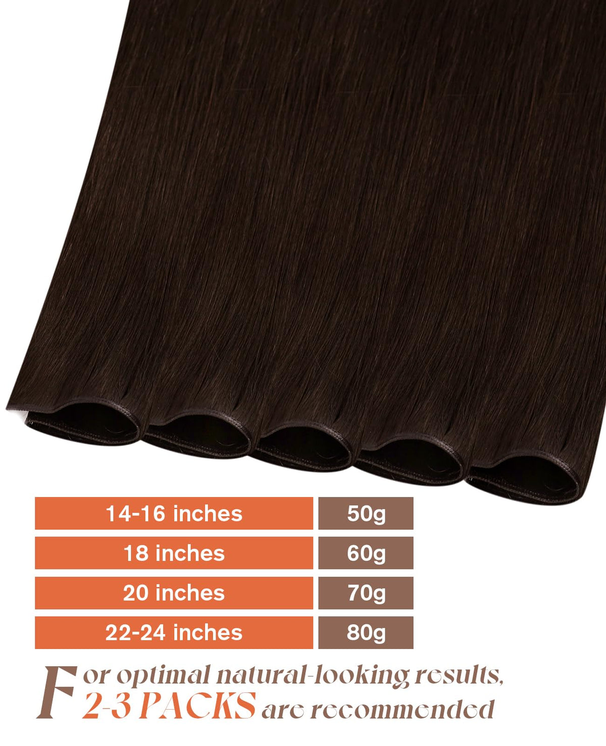 Sunny Hair Genius Weft Human Hair Extensions Brown Human Hair Extensions Sew In Chocolate Brown Hand Tied Genius Weft Human Hair