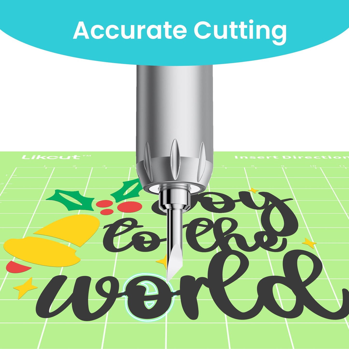 Likcut Glee S501 Vinyl Cutting Machine, Likcut 8 Assorted Colors 4.5" X 6FT PET Permanent Vinyl