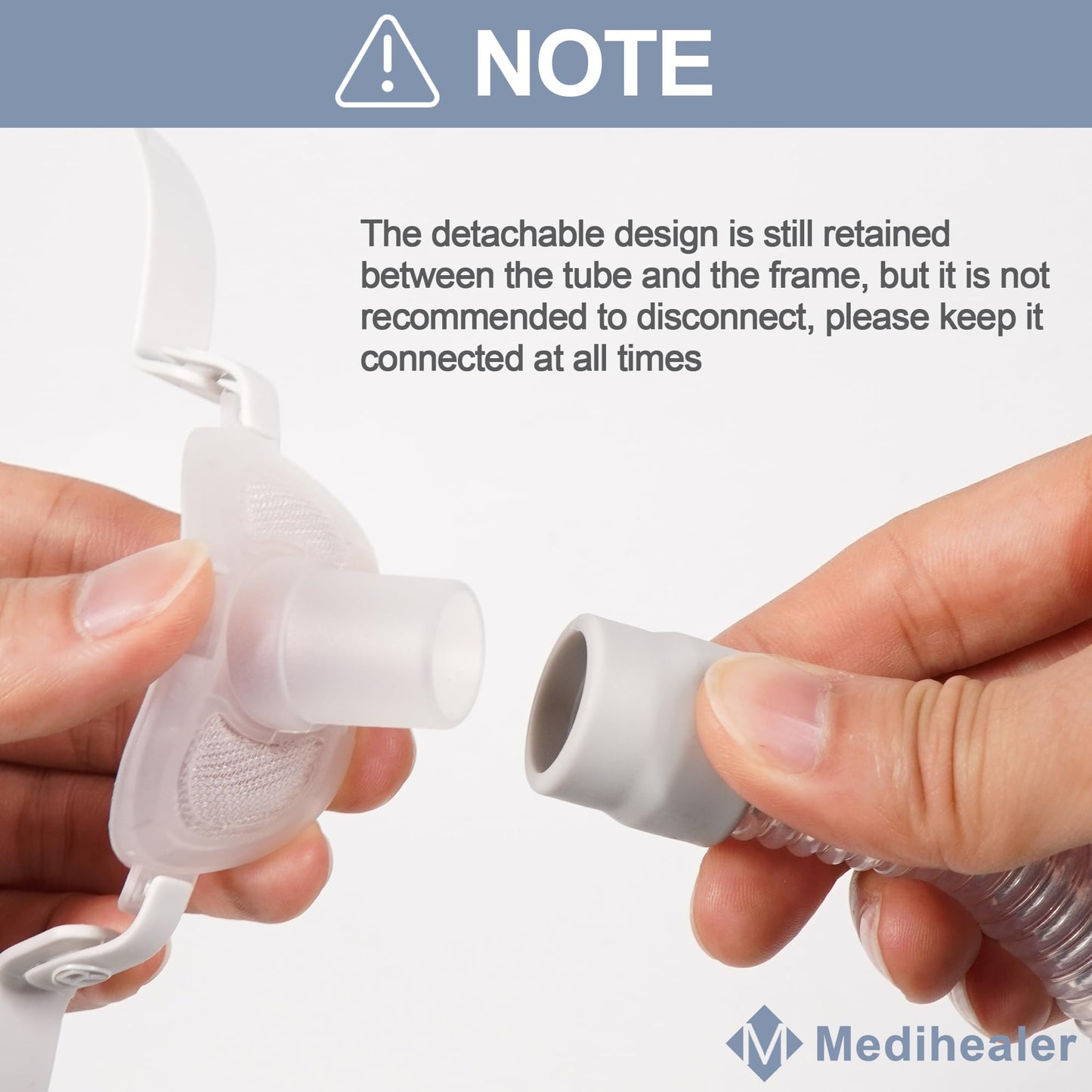 Replacement Set of Tube Frame Assembly for Airfit P10, FSA HSA Eligible, Tube Frame Kit Compatible with Air fit P10, Great Value CPAP Supplies by Medihealer（No Cushion）