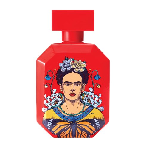 Frida Kahlo Red Deluxe Edition Eau de Toilette Spray for Women – Warm Floral Scent w/Rose, Grapefruit, Jasmine, Vanilla, Cedarwood – Long-Lasting- Lacquered Bottle in a Luxury Drawer Gift Box - 3.4 oz