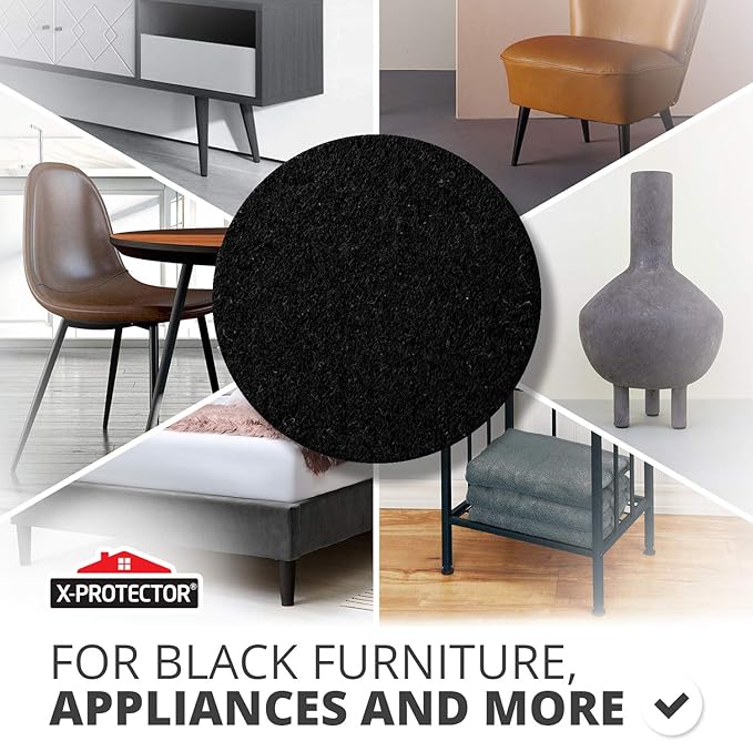 Felt Furniture Pads X-PROTECTOR 10 PCS - Premium 8” x 6” x 1/5” Heavy Duty Black Felt Sheets! Cut Large Furniture Pads to The Size You Need - The Best Felt Floor Protectors for Any Hard Floor!
