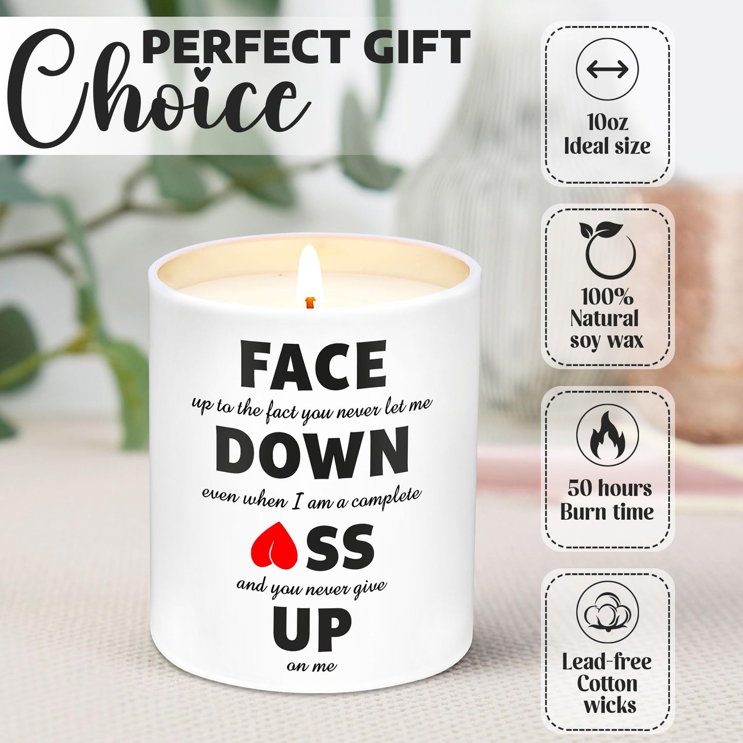 Gifts for Wife from Husband - Mothers Day Gifts for Wife, Her, Girlfriend, Women - Anniversary, Birthday Gift for Wife, Girlfriend - Wife Birthday Gift Ideas, Funny Mothers Day Candle Wife Candle 10oz