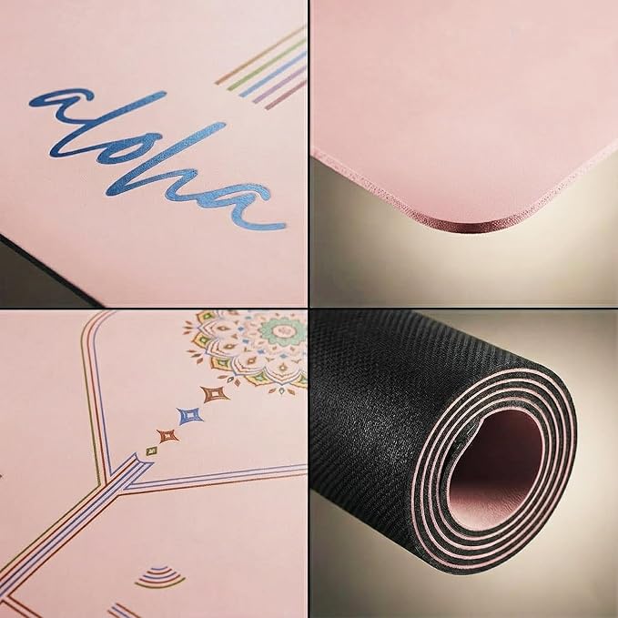 Aloha Bliss Premium Yoga Mat – 72” x 27 - Thick, Non-Slip & Durable | Sweat-Resistant, Lightweight & Portable | Perfect for Yoga, Pilates, Home Workouts, Gym & Studio Practice - Eco-Friendly