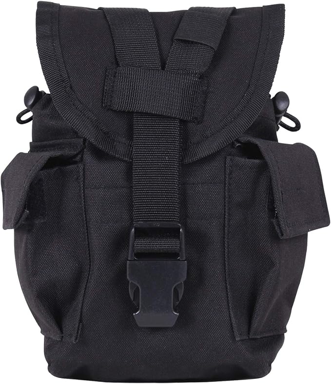 Rothco MOLLE II Canteen & Utility Pouch, Black