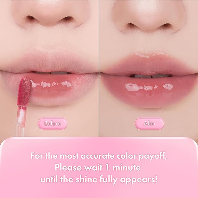 rom&nd THE JUICY LASTING TINT 04 FIG FIG | K-Beauty Rosy Plum Lip Stain Gloss | Tanghulu-Inspired High-Shine, Long-Lasting, Hydrating & Plumping Effect