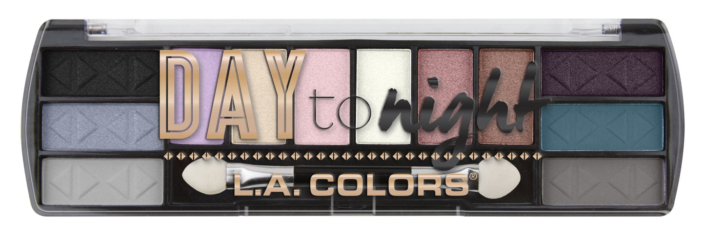 L.A. COLORS Day to Night 12 Color Eyeshadow, Morning Tide CES428 (Pack of 3)
