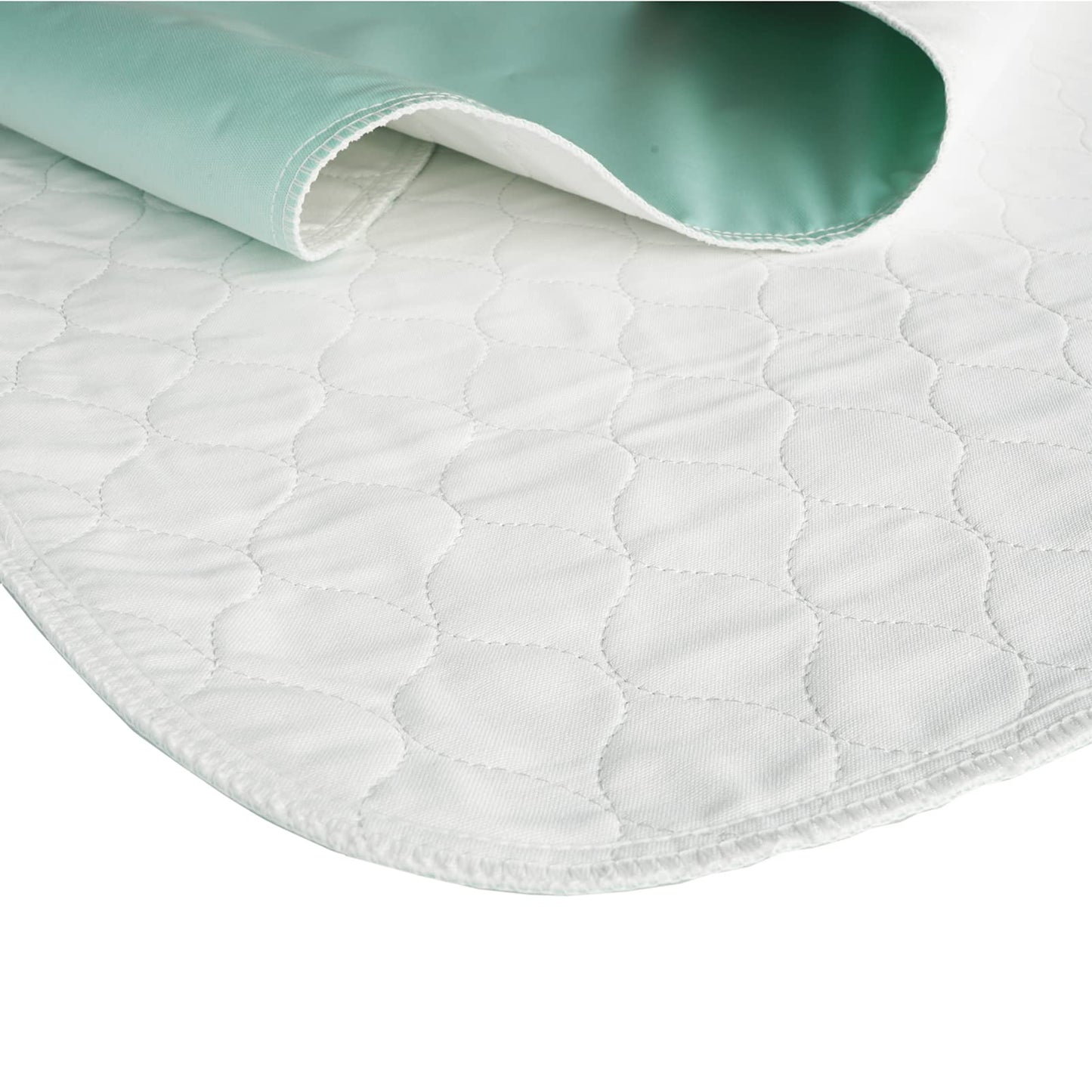 Pack of 2 Careboree Quilted Cotton Top Underpad 34"X52" Reusable Incontinence Bed Pads Washable Durable Waterproof Extra Absorbent Draw Sheet for Mattress