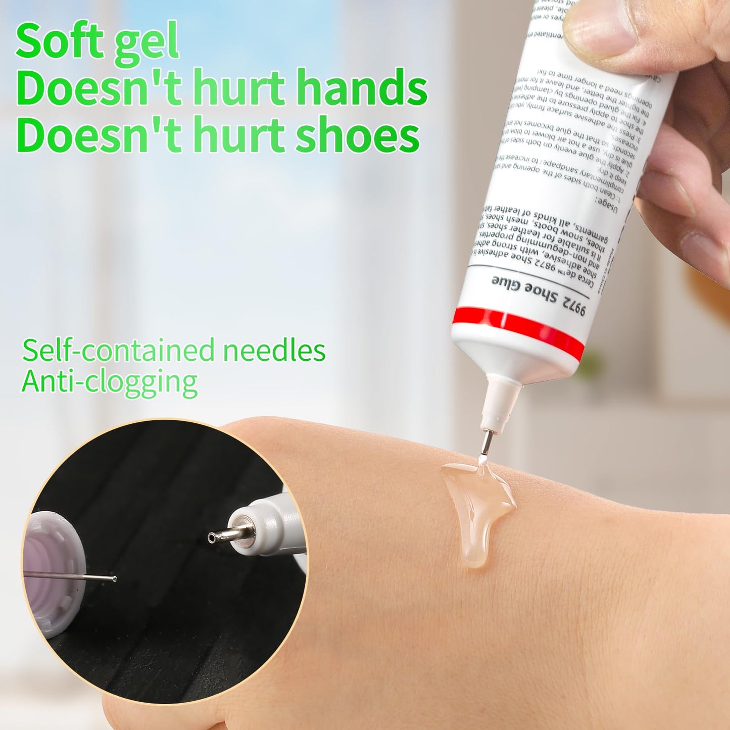 Cerca de Shoe Glue Heavy Duty，Shoe Sole Repair Adhesive，Clear, Waterproof, high Strength, Strong Shoe Glue for Sneakers, Leather Shoes, Hiking Shoes, Boots, Sandals, 2oz.