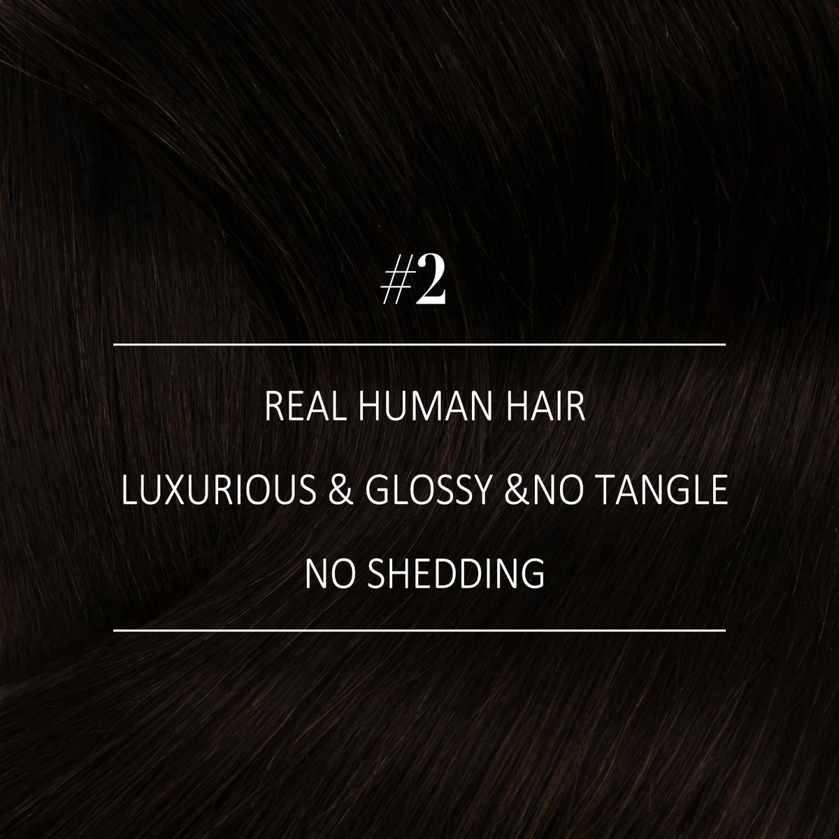 YoungSee Sew in Hair Extensions Human Hair Brown Darkest Brown Weft Extensions Smooth Weft Reduces Combing and Pulling 22Inch 10