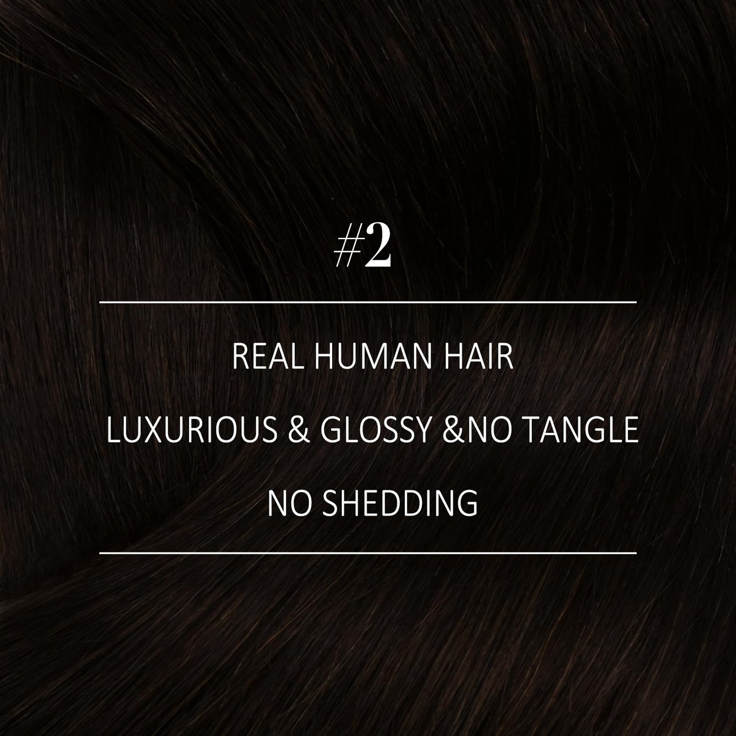 YoungSee Sew in Hair Extensions Real Human Hair Brown Human Hair Sew in Extensions Darkest Brown Silky Texture Weft Human Hair E