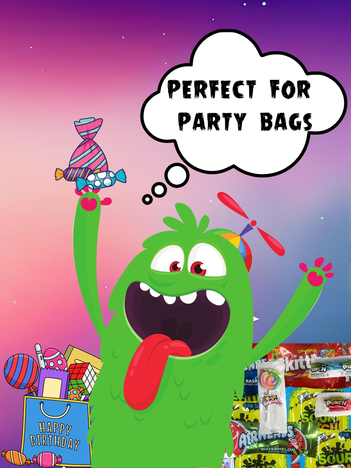 Party Favor Candy Mix - 10 lb Pinata Stuffers Candy Bulk - Goodie Bag Stuffers for Kids Party Favors - Candy Variety Pack - Bulk Candy Bags - Individually Wrapped Candies - Parade