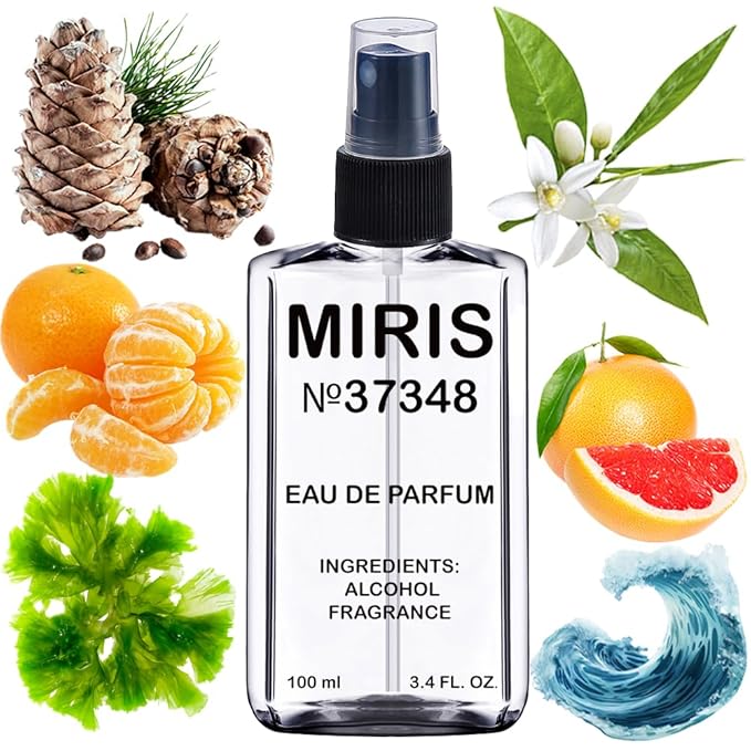 MIRIS No. 37348, Inspired by Aqua Pour Homme Marine, Long-Lasting Eau de Parfum for Men, Spray 3.4 Fl Oz / 100 ml