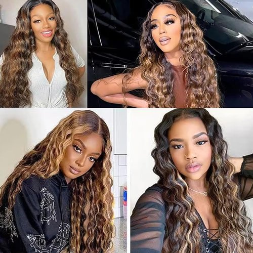 4/30 Human Hair Bundles Ombre Water Wave Human Hair Bundles #4 Water Wave Bundle 24 26 28 inch 4/30 Bundle 300g