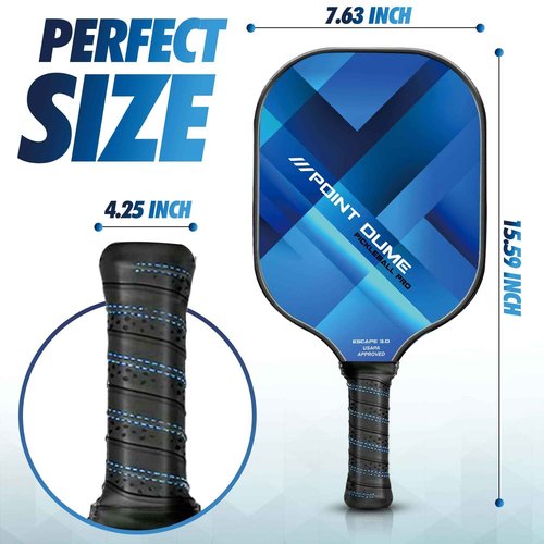 Point Dume Pickleball Paddles Set of 2 Pickle Ball Paddles Carbon Fiber Pickleball Paddles Cute Pickleball Paddle Set Premium Graphite Carbon Toray 700 4 Pickleball Balls Carry Case USAPA Approved