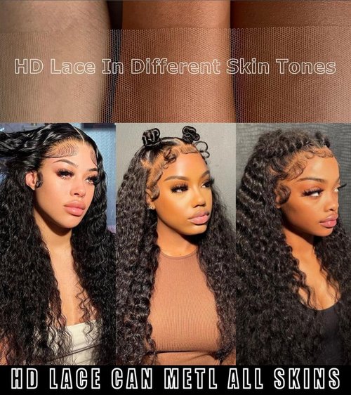 RENUS 16 Inch Short Bob Wigs 13x4 Deep Wave Bob Wig Human Hair 220% Density Deep Curly 100% Virgin Human Hair Pre Plucked Wet and Wavy Glueless Transparent Lace Frontal Wig for Women Natural Hairline