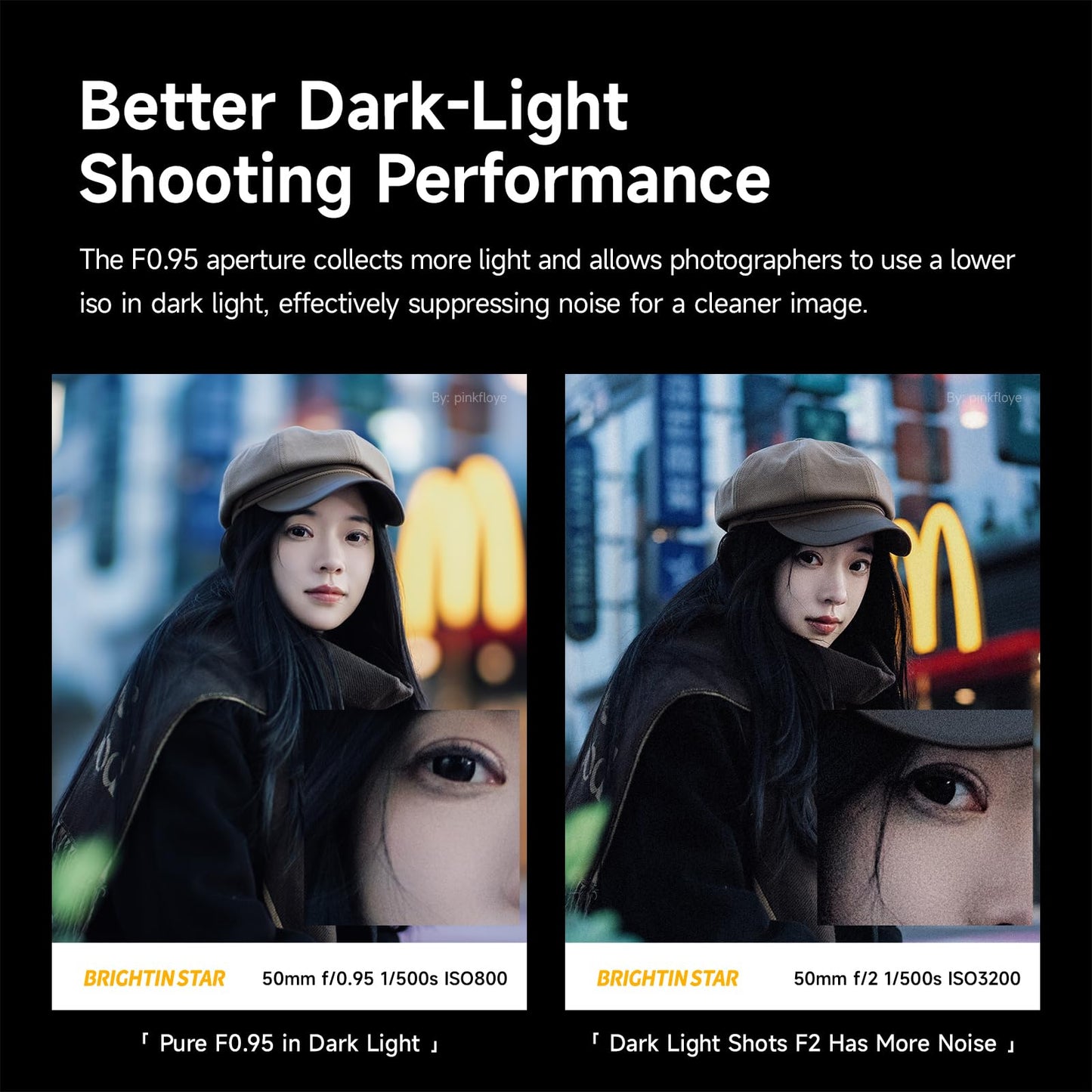 Brightin Star MF 50mm F0.95 II Full Frame Lens for Canon RF Mount Mirrorless Camera, f/0.95 Large Aperture Prime Manual Focus Lens for EOS R5 R6 R RP R7 R10 R3 R6 Mark II