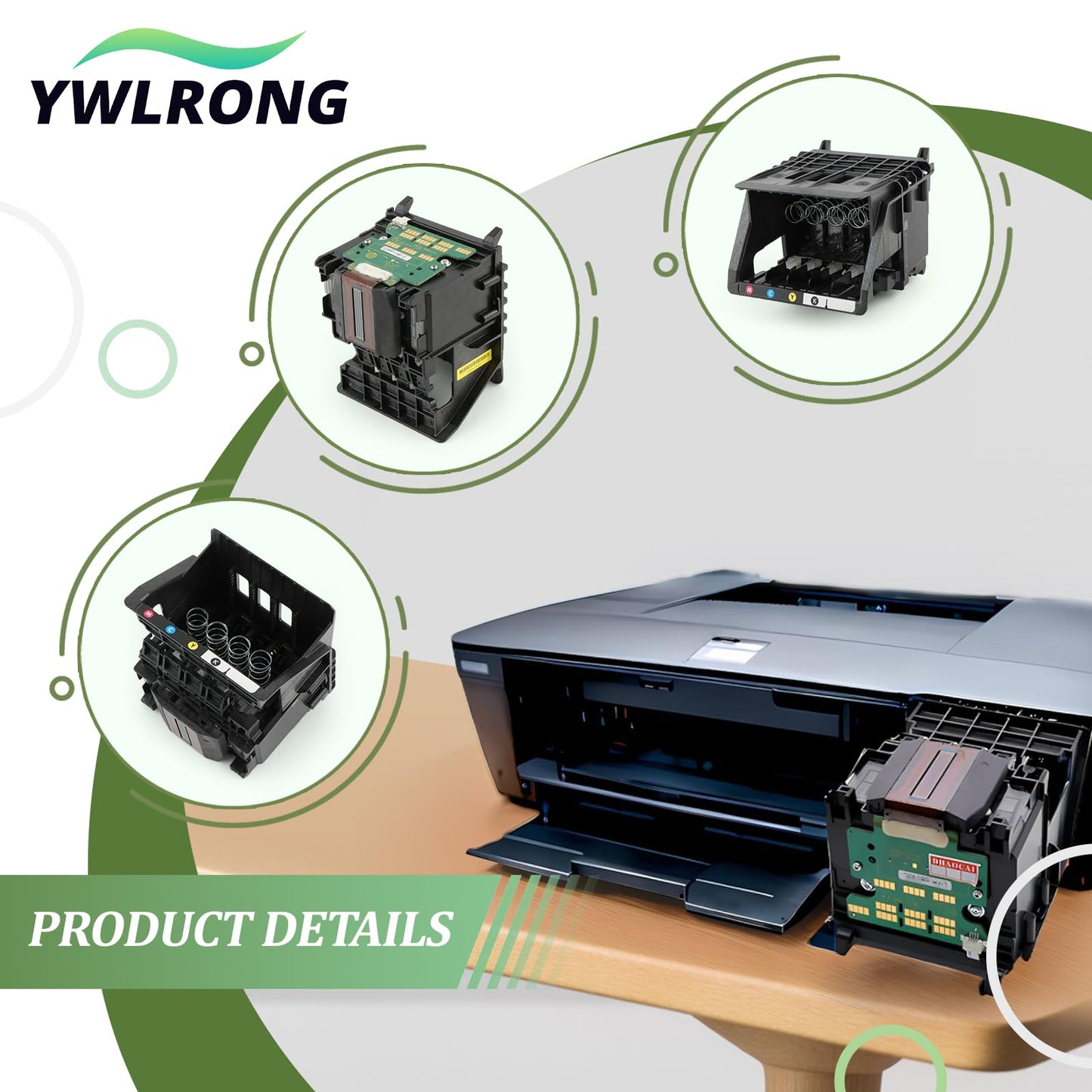 950 951 Printhead Replacement for HP Officejet Pro 8100 8600 8610 8620 8630 8660 8625 8635 8640 8650 251DW 276DW Printer (with Chip)