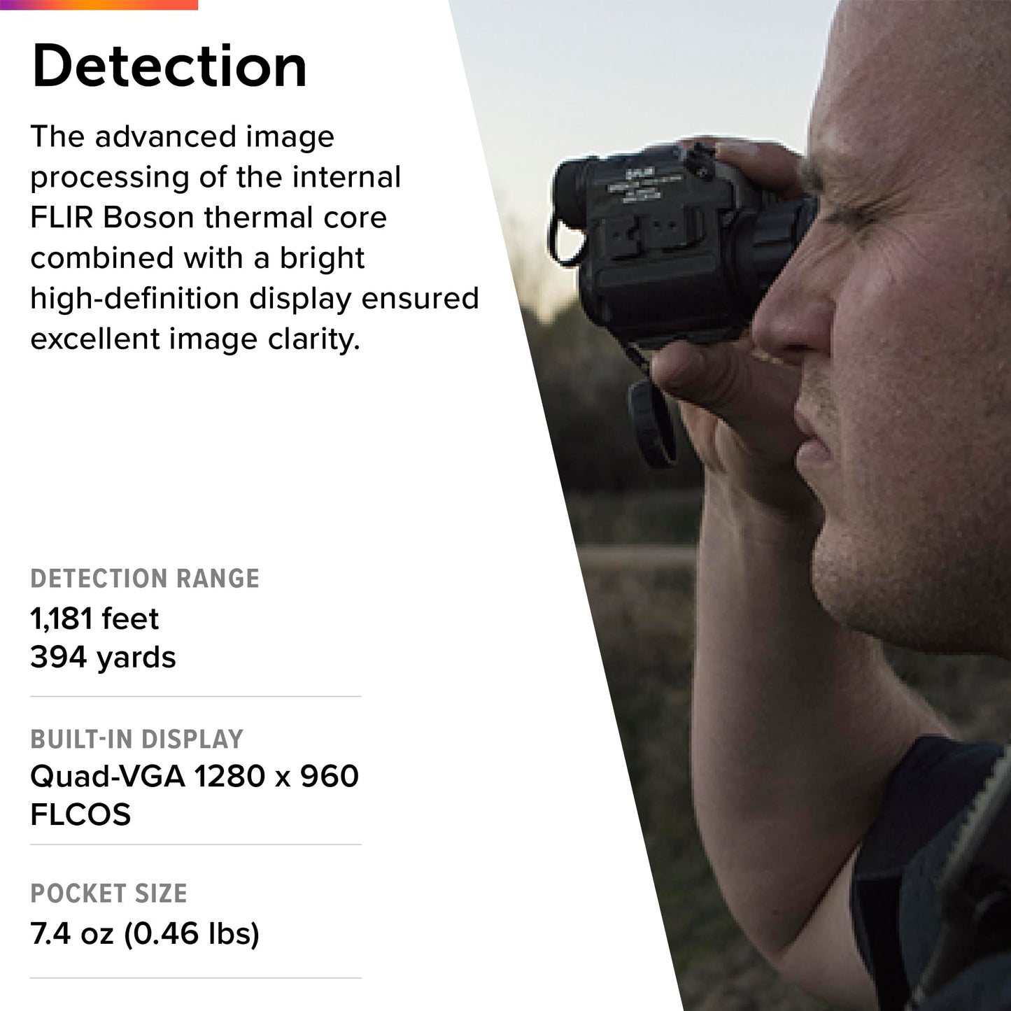 FLIR Breach PTQ136 Thermal Imaging Monocular, 320 x 256 Boson Core, 60Hz Refresh Rate, 1-4x Digital Zoom, IP67 Waterproof, Helmet Mountable Tactical Thermal Vision for Law Enforcement and Hunting