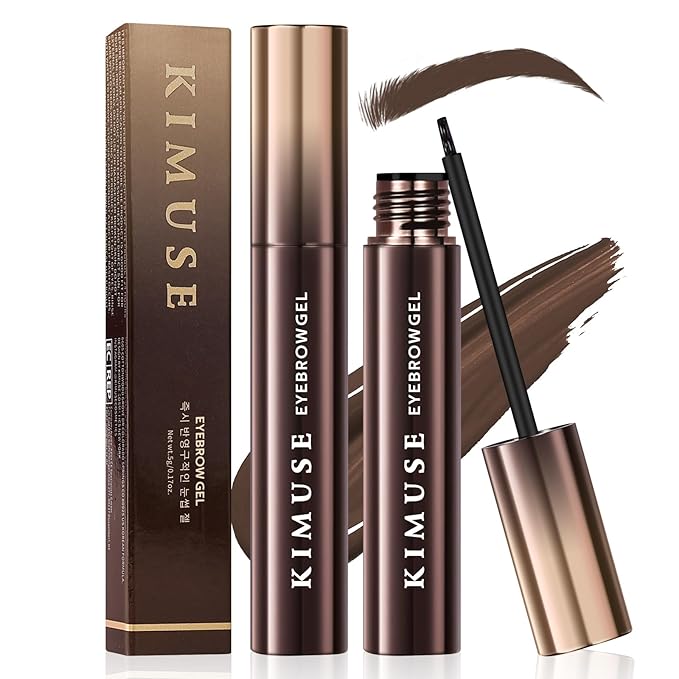 KIMUSE Instantly Semi-Permanent Eyebrow Gel, Long Lasting Eyebrow Tint, Waterproof Tinted Eye Brow Gel, Transfer-Proof, Smudge-Proof, Eyebrow Makeup Gift for Women & Girl, 0.17oz