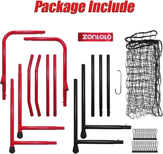 Zonlolo Baseball Pitchback Net, Rebounder Net, Pitching Return Trainer,Three Angles Without Adjusting, Perfect for Solo Playing Catch