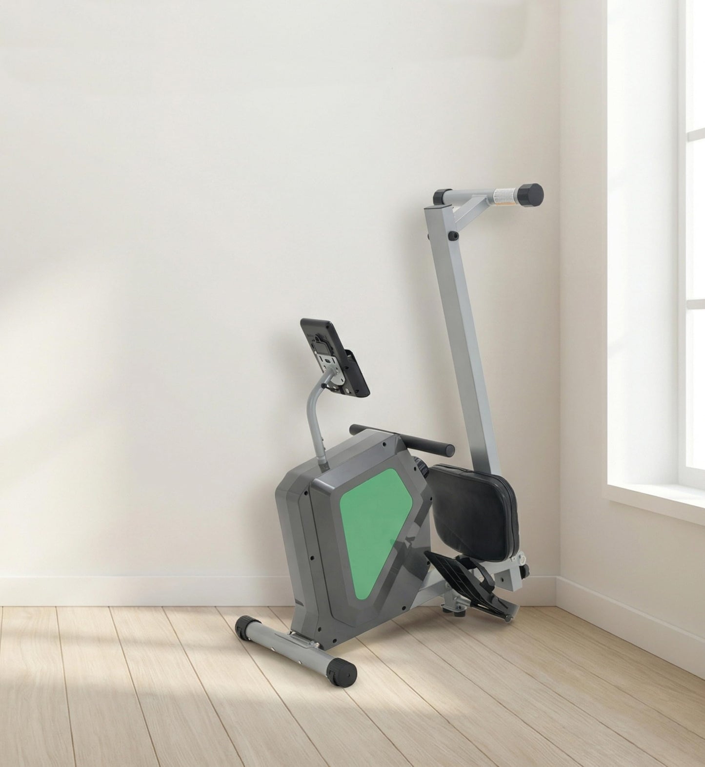 CUDOEEAI Magnetic Rowing Machine, Quiet Foldable Rower with 8-Level Resistance, LCD Monitor & Tablet Holder, Full-Body Low-Impact Cardio Equipment, Optional 2-in-1 Strength Training (Gray SRM2000)
