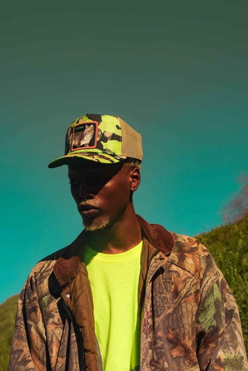 Goorin Bros. The Farm Kablamo Camo Collection Unisex Adjustable Trucker Hat, Lime (El Sorro Dorado), One Size