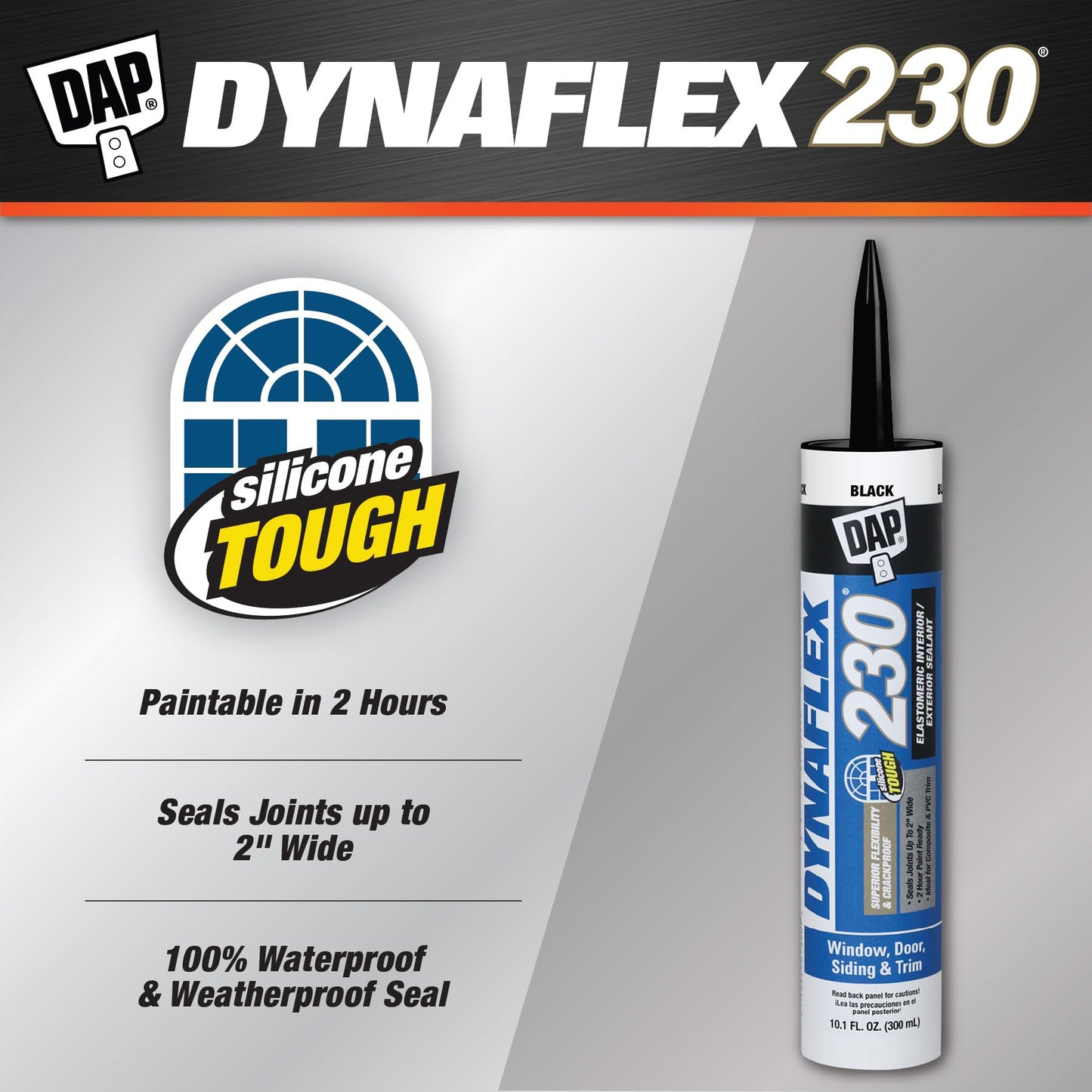 DAP 7079818280 DYNAFLEX 230 Black Raw Building Material, 10.1 oz