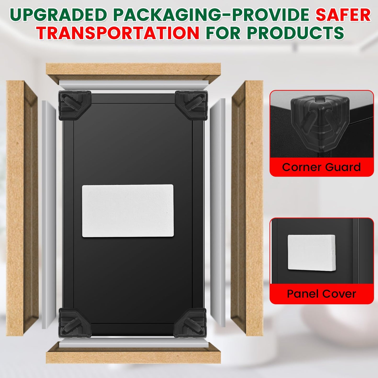Large Safe, 7.0 Cuft Safe Box With Fireproof Waterproof Letter Bag, Anti-theft Home Safes with Digital Keypad, Spare Key, 3 Removable Shelves, Alert System, Document Safes for Home Business Valuables