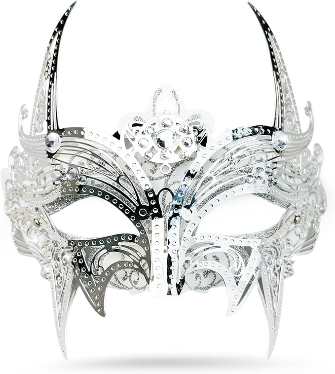 ARK Survivor Women's Sparkling Rhinestone Masquerade Mask She-Devil Mask Fancy Party Masquerade Ball New Years Mardi Gras