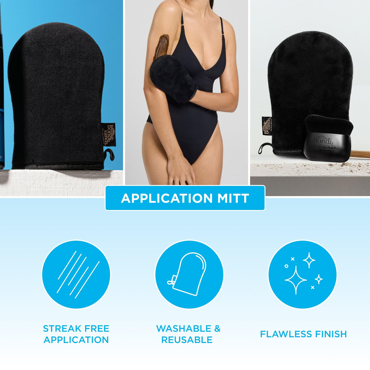 Bondi Sands Self-Tanning Mitt | Reusable Applicator Glove Evenly Applies Self-Tanner for a Natural, Bronzed, Streak-Free Appeara