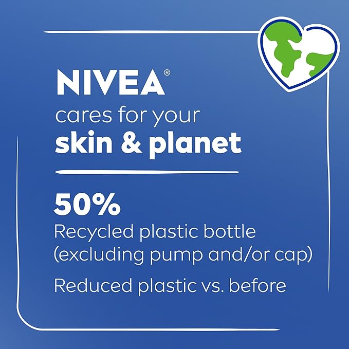NIVEA Essentially Enriched Body Lotion for Very Dry Skin with Hyaluronic Acid, Almond Oil and Deep Nourishing Serum, 72-Hour Body Moisturizer, 16.9 Fl Oz Pump Bottle, Pack of 2