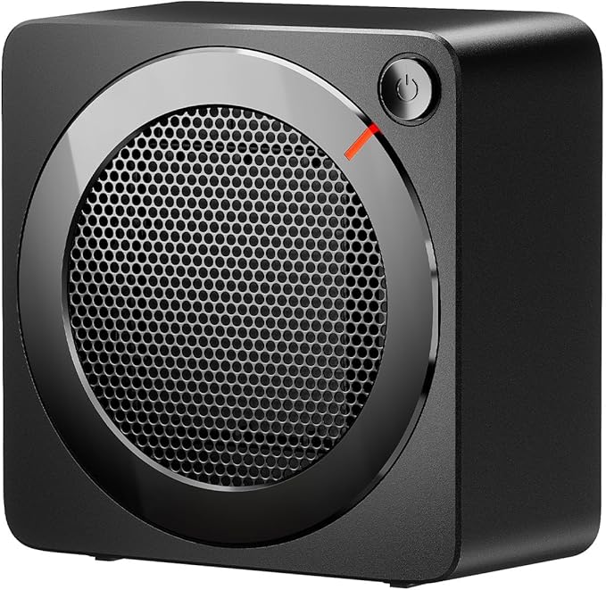 Gaiatop Mini Space Heater, Lightweight PTC Ceramic Fast Heating 500W Energy Efficient for Indoor Use, Overheating & 45° Ti...