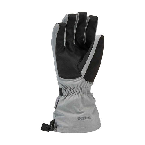 Gordini Men's AquaBloc Down Gauntlet Glove, Clay Grey/Black, X-Large