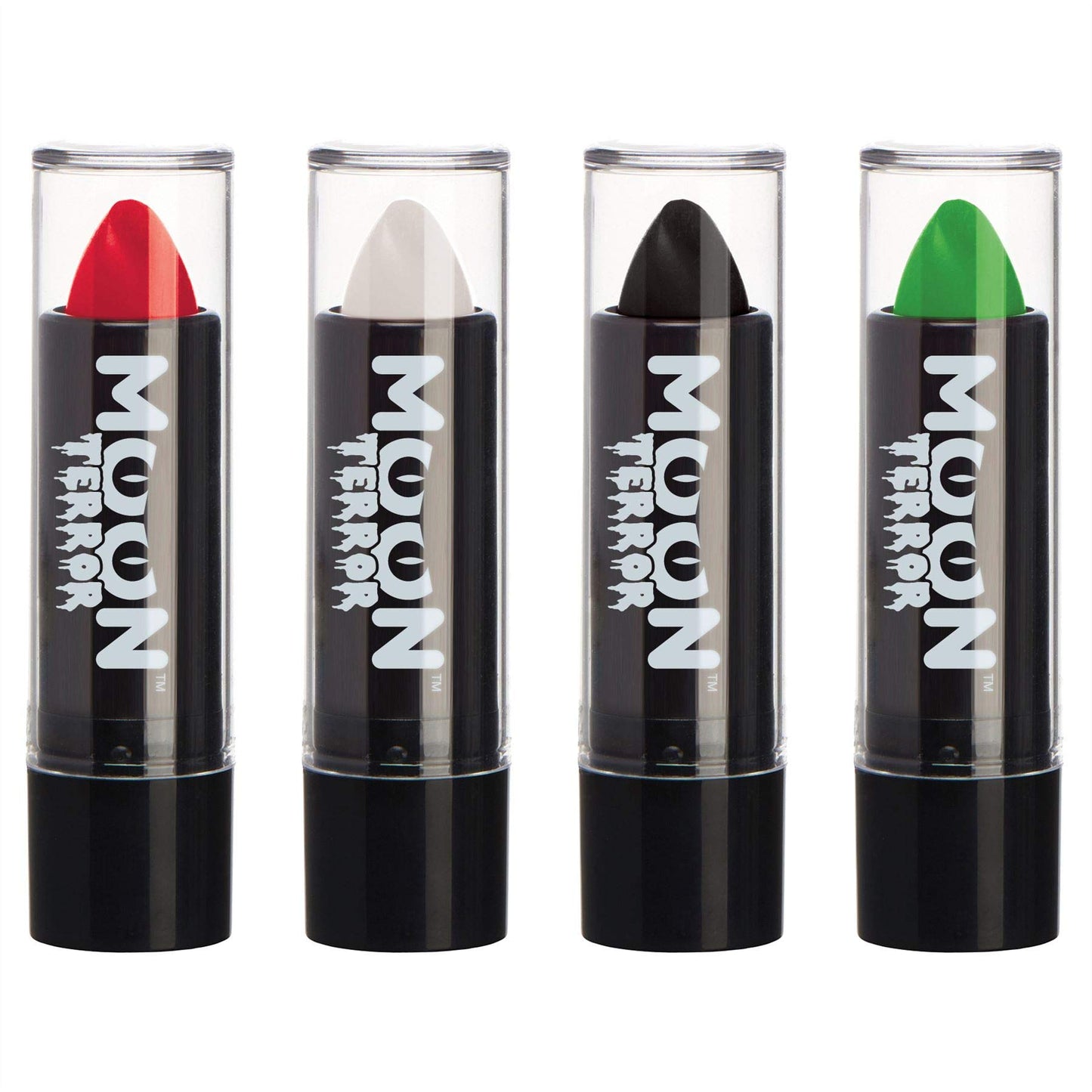 Moon Terror Halloween Lipstick Set of 4 - SFX Make up, Special Effects Make up - 0.17oz