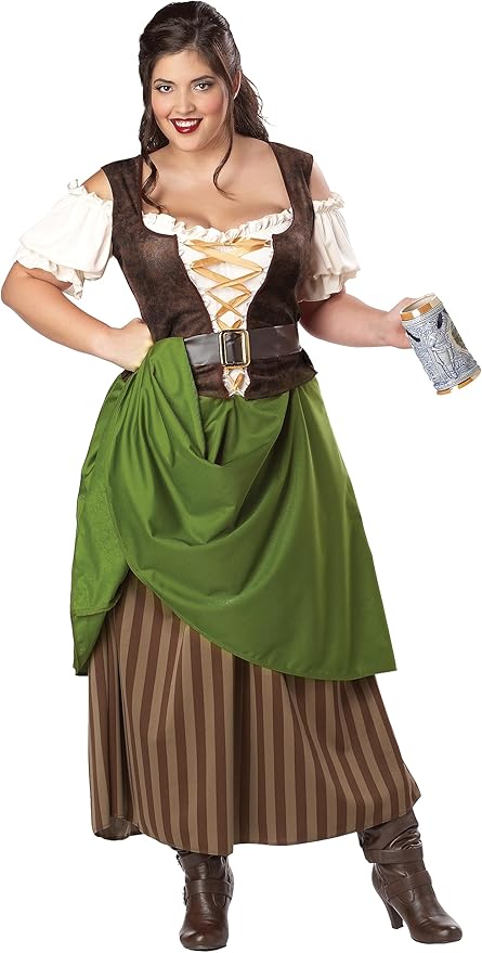 California Costumes Women's Plus-Size Tavern Maiden Plus