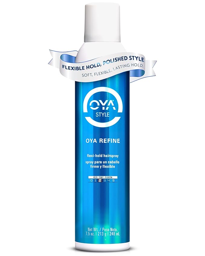 OYA REFINE Flexi-Hold Hairspray - Lightweight Flexible Hold Finishing Hair Spray for Fine Medium Hair - Volumizing Fast Dr...