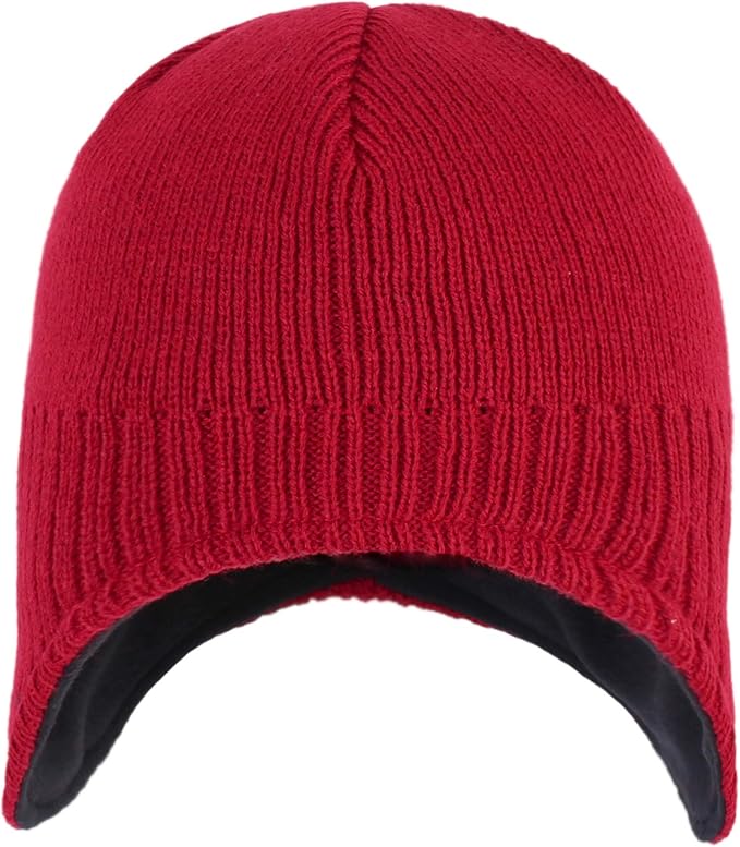 Connectyle Men's Knit Winter Hat with Ear Flaps Fleece Lined Beanie Warm Knitted Skull Cap Beanies Watch Hat