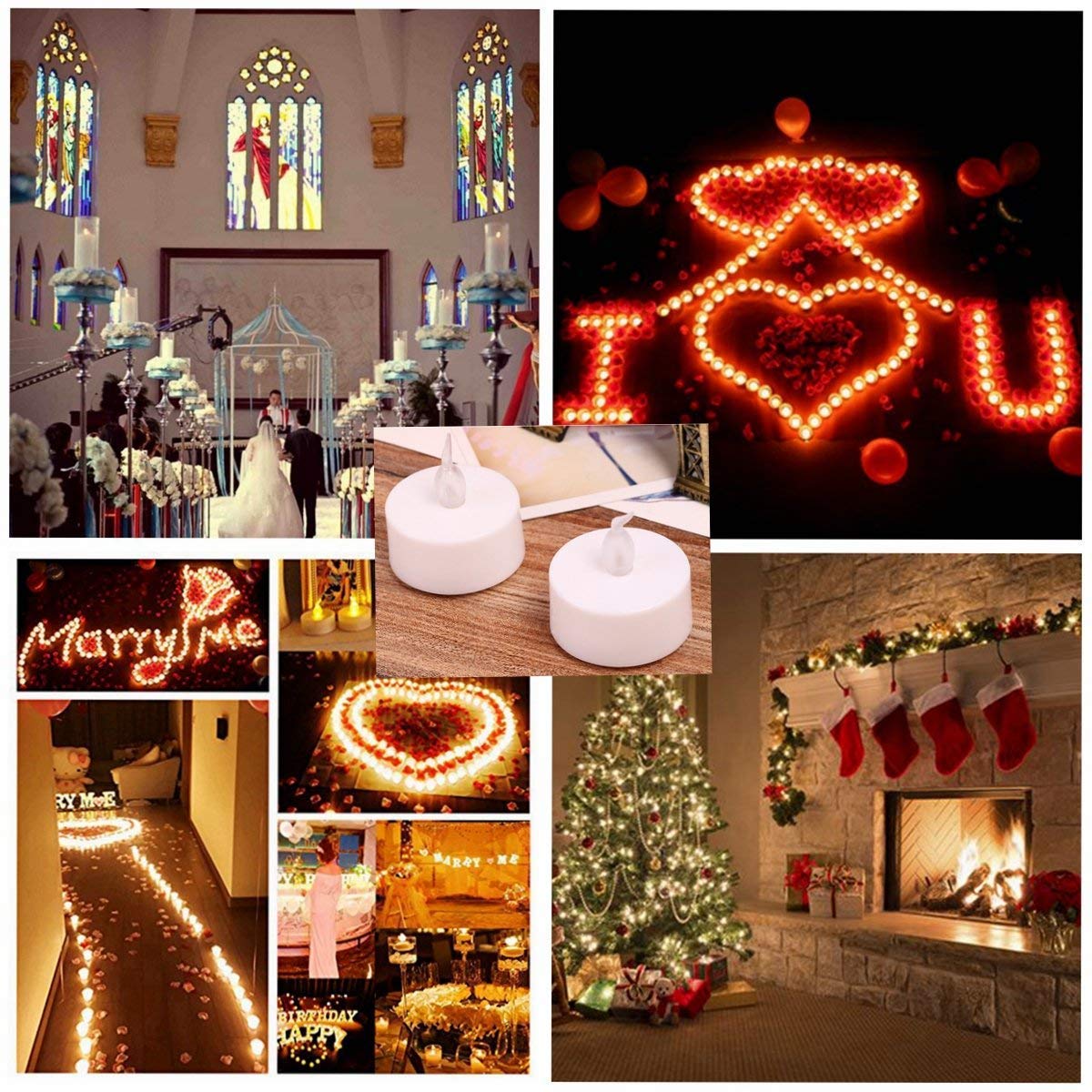 Nancia Tea Lights, 150PACK Flameless LED Tea Lights Candles, Flickering Warm White, 200 Hours Battery-Powered Tea Light, Ideal Party, Wedding, Birthday, Gifts Home Decoration