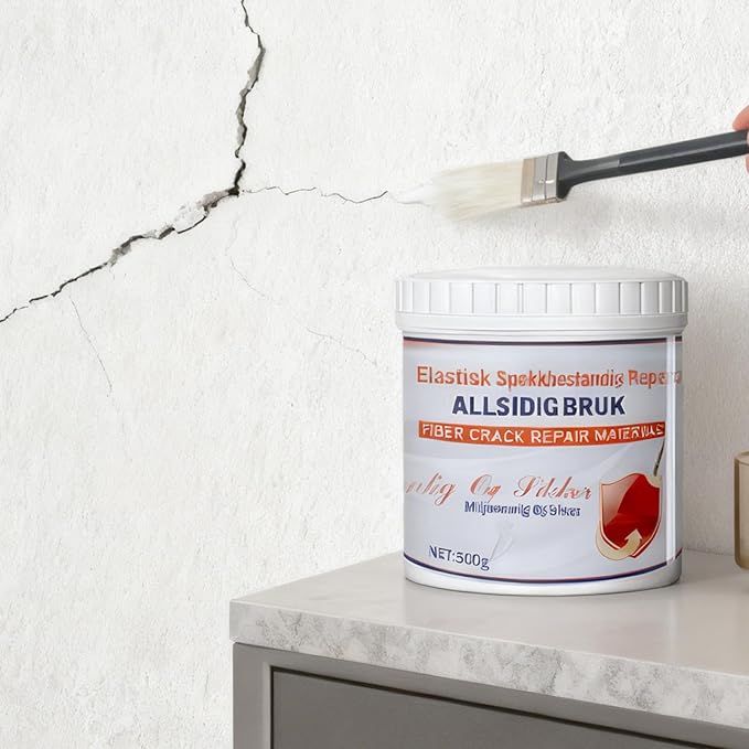 Elastic Cr-ack Resistant Wall Repair Paste, Quick-Drying, 500g, Hole Filler Putty, Wall Repair Paste, Strong Adhesion, for Home Indoor Kitchen Ceiling Walkway Fiberglass Metal Glass