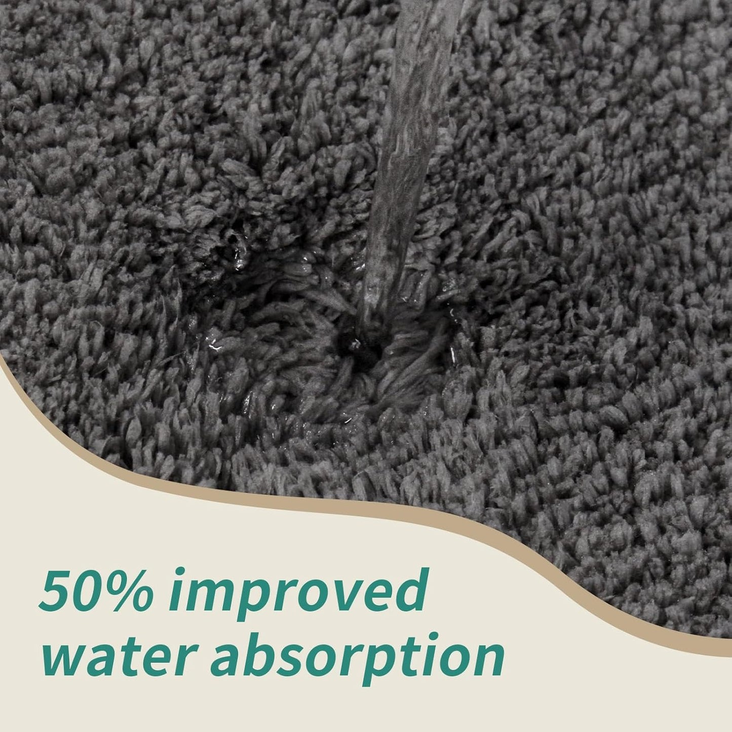 Bathroom Runner Rug 24x70 Dark Grey Non Slip Fluffy Long Bath Mat for Bathroom Floor Washable Plush Luxury Bath Rug for Tub Absorbent Shower Sink Mat Bedside Rug