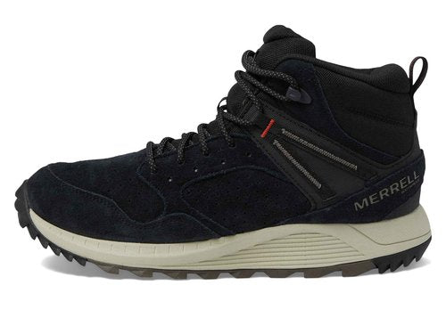 Merrell Men's Wildwood Mid Leather Waterproof, Black, 9