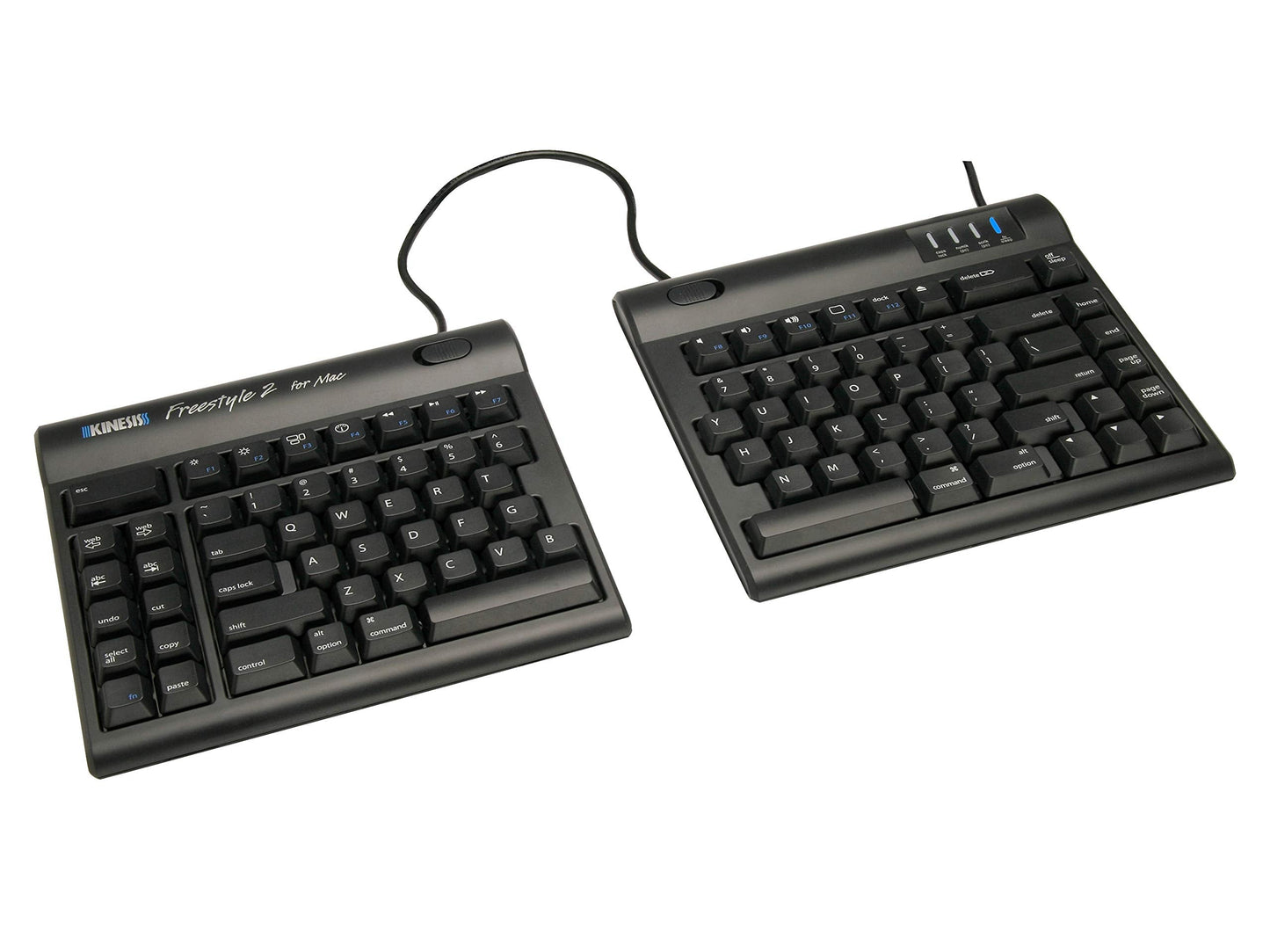 Kinesis Freestyle2 Usb Keyboard For Mac (9 Standard Separation), Black