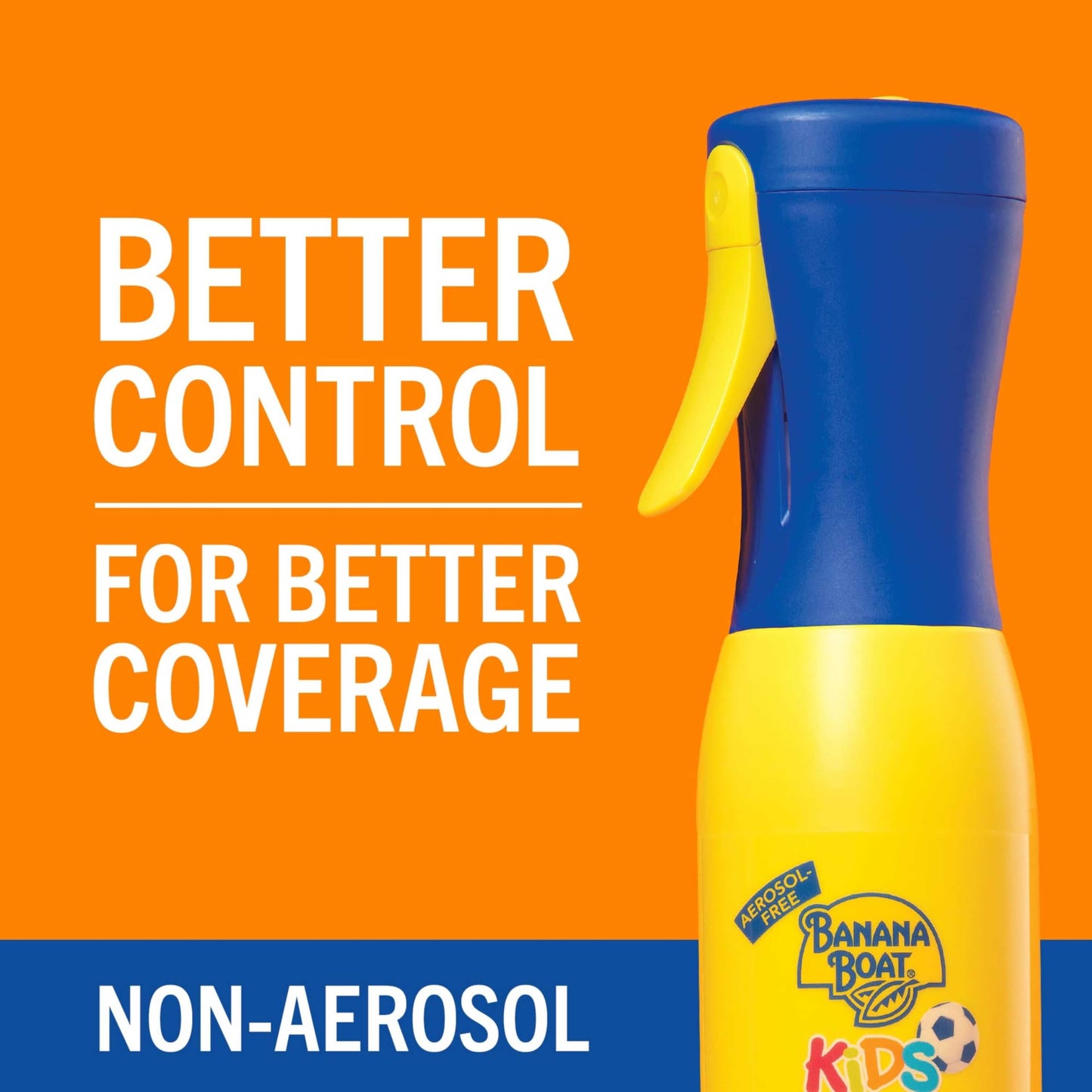 Banana Boat 360 Coverage Kids Sunscreen Mist SPF 50 | Refillable Bottle, Kids Spray Sunscreen SPF 50, Non-Aerosol Childrens Sunb