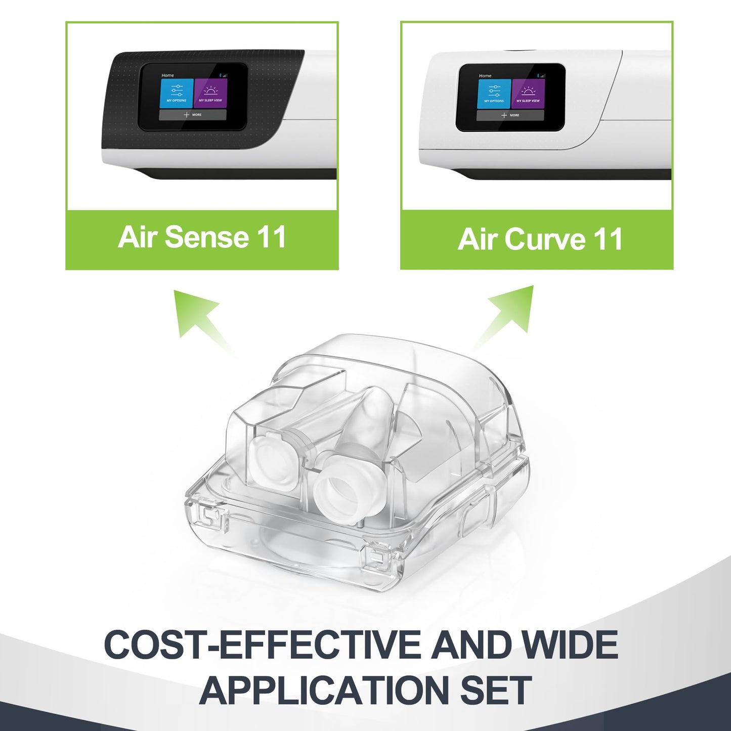 MEDICOLOR 340ml Water Chamber for AirSense 11, Replacement Water Tub for S11 Series, Cleanable Humidifier Container, Reliable Seal and Easy to Use